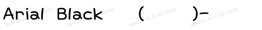 Arial Black 黑体(西里尔文)字体转换